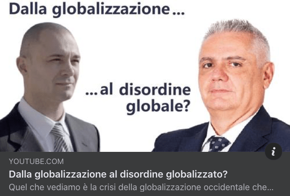 Dalla Globalizzazione al disordine globale?